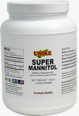 Unike Nutra Mannitol Powder - Mannitol Sweetener, Sugar Substitute, Mannitol Supplement, Natural & Gluten Free, 4g per Servings, Premium Mannitol