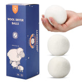 Wool Dryer Balls Handmade 3 Pack XL,Organic Laundry Dryer Balls,100% New Zealand Wool Natural Fabric Softener,Reusable 1000 Loads,Wrinkles Free