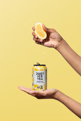 Just Ice Tea, Lemon Flavored Black Iced Tea, 24-Pack (12oz Cans), USDA Certified Organic, Real Brewed, Low Calorie, No Artificial Sweeteners, Fair