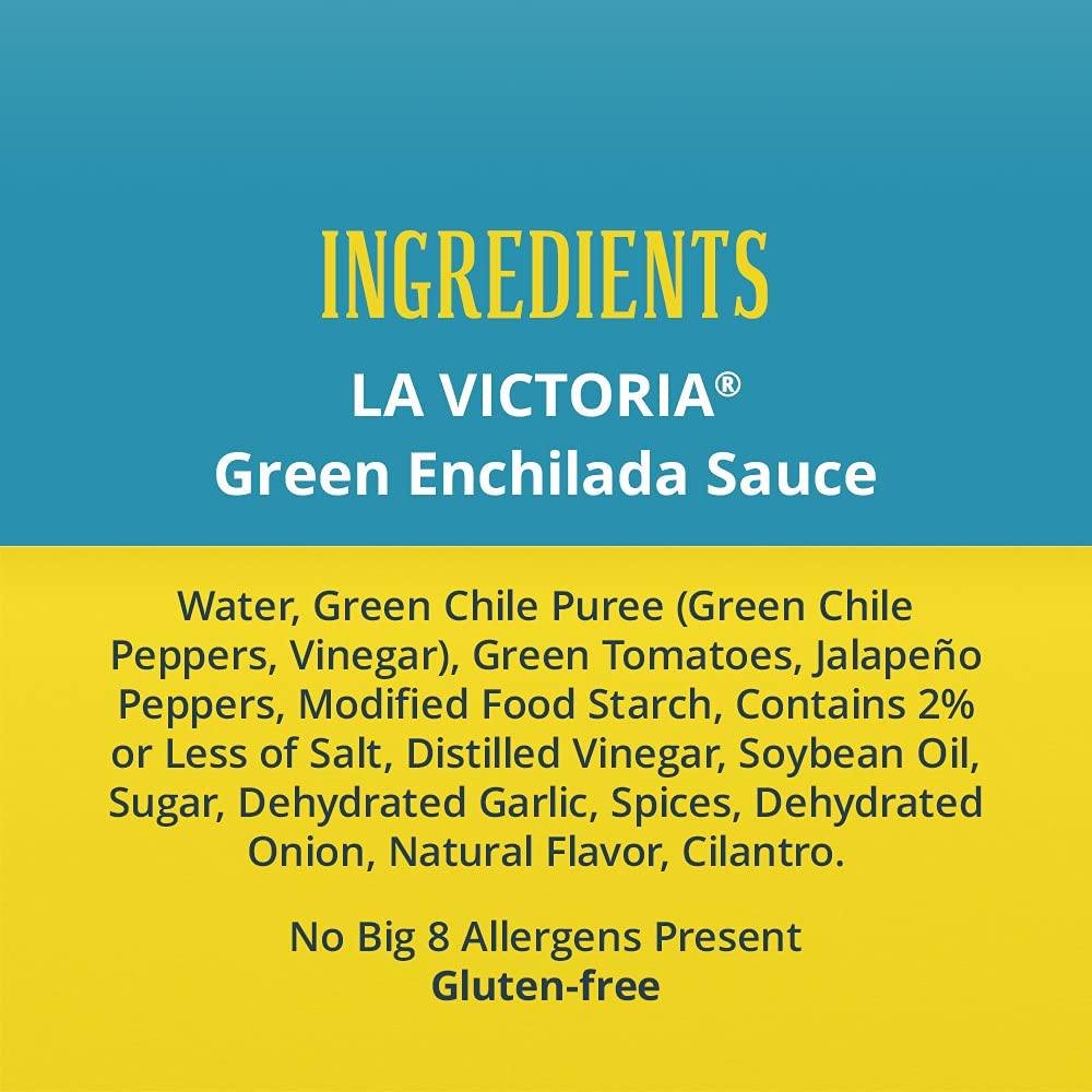 La Victoria Green Chile Enchilada Sauce Mild, 28 Ounce (Pack of 12)