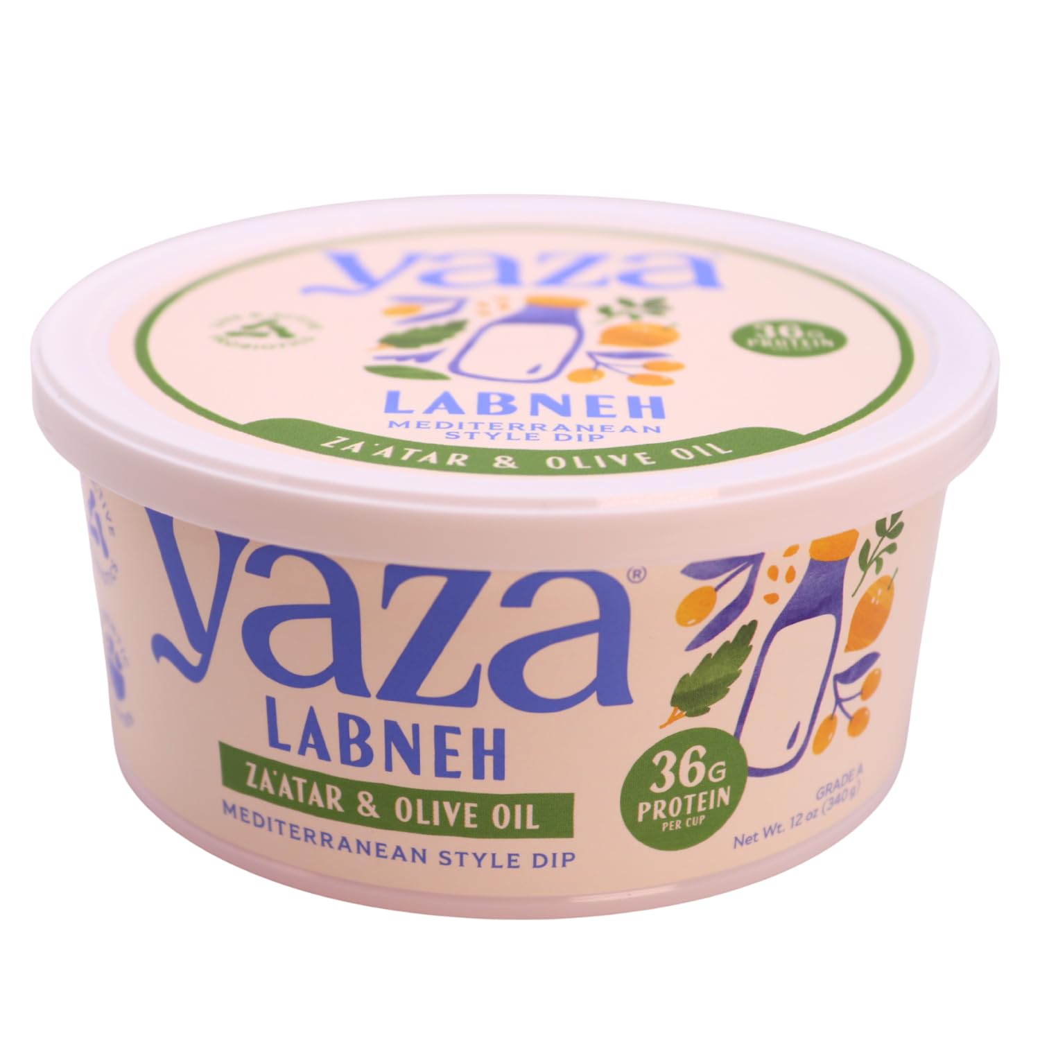 Yaza Za'atar & Olive Oil Labneh, 12 OZ