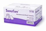 Sunnycare #5110 White 10" Roll Towel Hardwound 800' Roll - 6 / Case