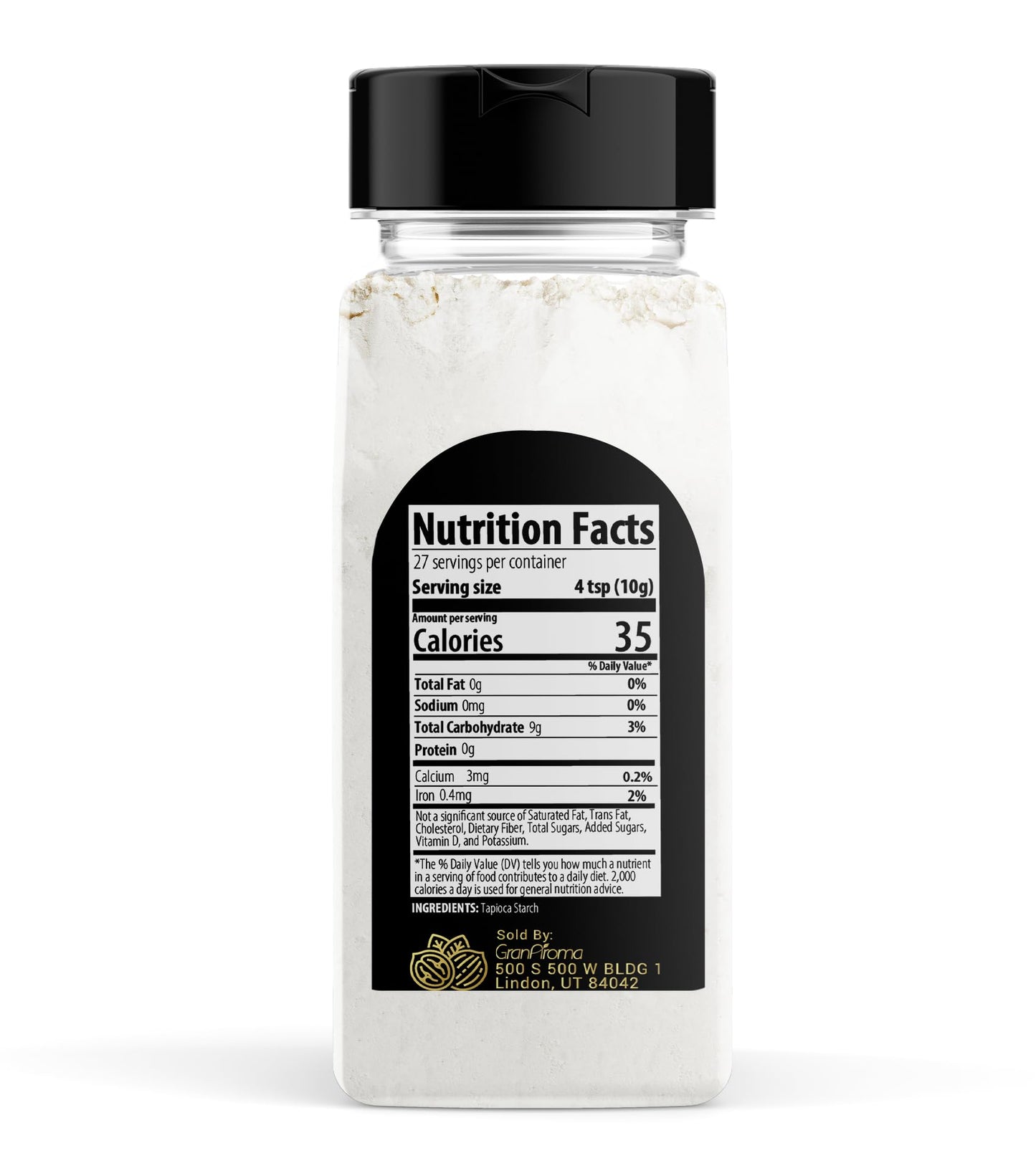 GranAroma Tapioca Starch, Culinary Quality, Corn Starch Replacement, Tapioca Flour (9.6 Ounce)