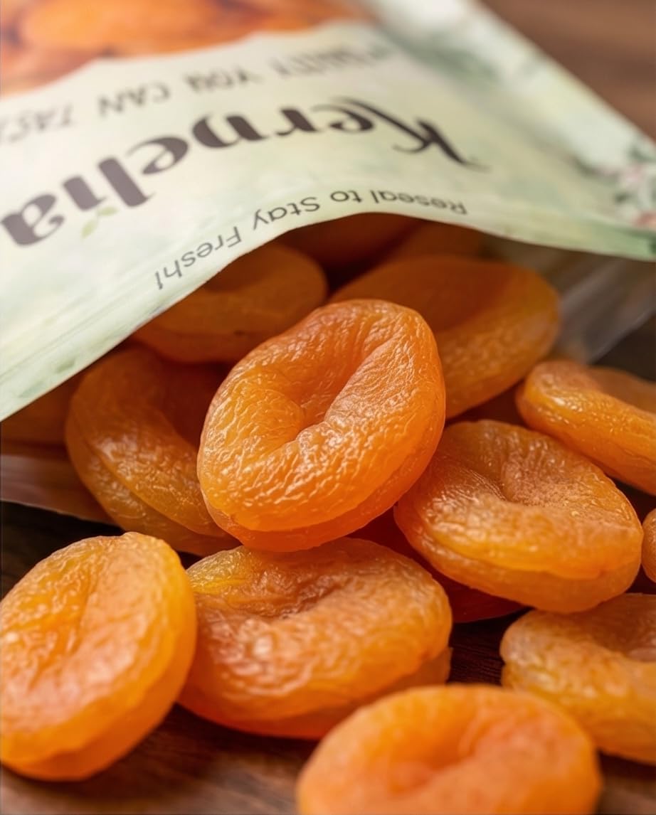 California Sun Dried Fancy Apricots, Naturally Sweet Soft Chewy Dried Apricots Snack, Dried Fruit for Baking, Oatmeal, Yogurt, Trail Mix, No Added