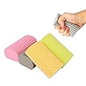 Damp Clean Duster Sponge 4 Pack,Magic Sponge Eraser Baseboard Cleaner Tool,Reusable Household Cleaning Sponge for Blinds, Floorboards, Fan Blades