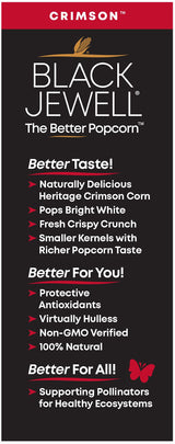 Black Jewell Gourmet Popcorn Kernels, Crimson Red, 28.35 Ounces (Pack of 3)