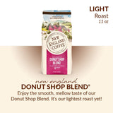 Light Roast Ground Coffee, New England Donut Shop Blend, Made of Premium Arabica Beans, Gluten Free and Certified Kosher, For a Smooth Mellow Coffee