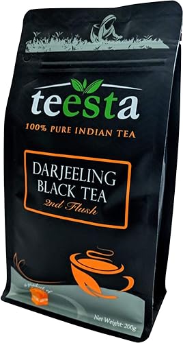 FRESHCARTON - Darjeeling Second Flush Black Tea | 7.06oz / 200gm | Black Tea loose leaf from Single Estate | High Energy Teas & Strong Muscatel