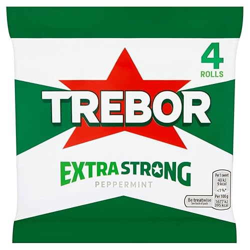 Trebor Extra Strong Peppermint 4 Rolls 41g (Pack of 2)