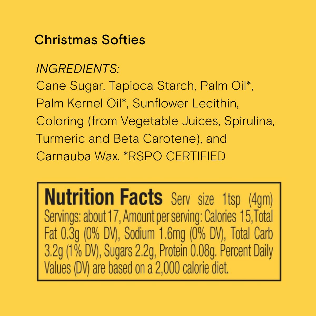 Christmas Softies Natural Sprinkles by Supernatural, Made in USA, No Artificial Dyes, Soy Free, Gluten Free, Vegan, 3 OZ