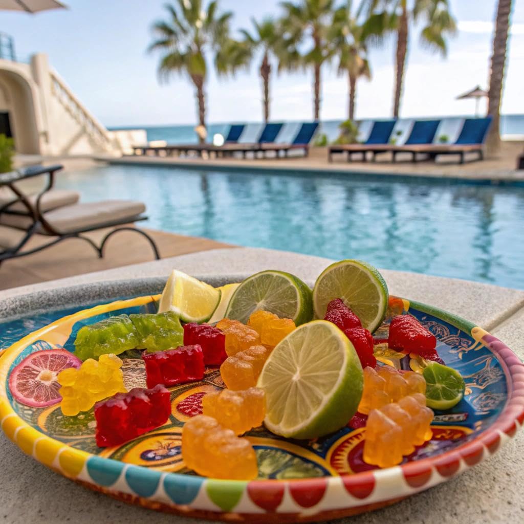 Snak Club Tajin Gummy Bears, Assorted Fruit Candy Gummies with Chili and Lime Seasoning, Mild, Gluten-Free and Vegan Snacks, 9 oz Resealable Bag