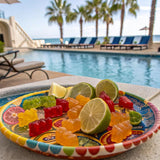 Snak Club Tajin Gummy Bears, Assorted Fruit Candy Gummies with Chili and Lime Seasoning, Mild, Gluten-Free and Vegan Snacks, 9 oz Resealable Bag