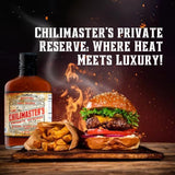 Hellfire Hot Sauce Chilimaster’s Reserve - Gourmet Award-Winning Hot Sauce and Marinade With Bourbon Infused Chipotle, 6.75 oz.
