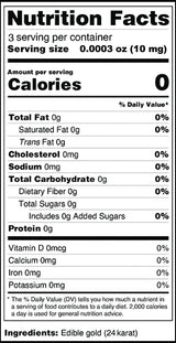 BeePoint 24K Edible Gold Foil Flakes - 30mg Gold Flakes for Cake Decorating, Baking, Cooking, Cupcakes, Chocolates, Drinks - Edible Gold Sheets