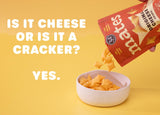 34 Degrees Mates Original Gouda Cheese Crisps - Light & Crispy Cheese Crisps | Gluten-Free, Low Calorie, Healthy Snack for Adults & Kids - 4 Pack