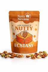 Nutty Nirvana Nut Dessert 220g - Premium Mixed Nut, Sweet Gift Box, Handmade Gourmet Sweets with Pistachio Almond Walnut, Snack, Artisan Fudge Treat
