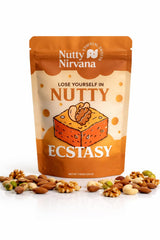 Nutty Nirvana Nut Dessert 220g - Premium Mixed Nut, Sweet Gift Box, Handmade Gourmet Sweets with Pistachio Almond Walnut, Snack, Artisan Fudge Treat