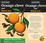 Premium Single Origin Orange Clove Spice Black Ceylon Tea Bags 25 Count Individually Wrapped Herbal, All Natural Full Bodied Aromatic Flavor