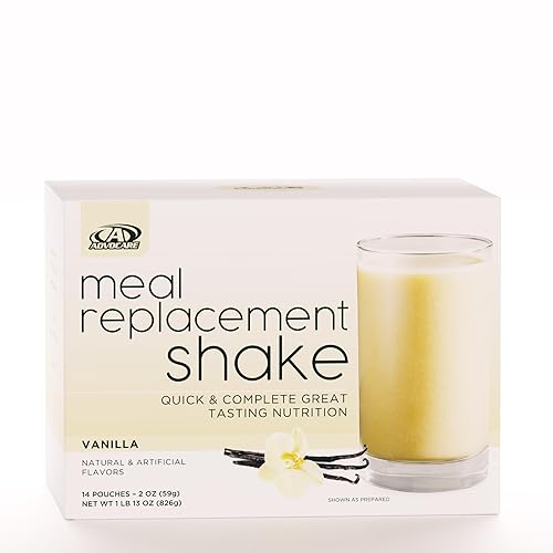 AdvoCare Meal Replacement Shake - Convenient, Delicious Shake Mix with Vitamins, Fiber & Protein - Contains Whey Protein, Oat Fiber, Biotin & More
