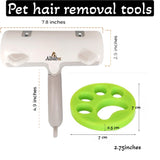 Albab Pet Hair Remover - Reusable Lint Roller - for Couch, Furniture, Clothes, Carpet, Bedding -Cat and Dog Hair -New Self-Cleaning Fur Removal Tool