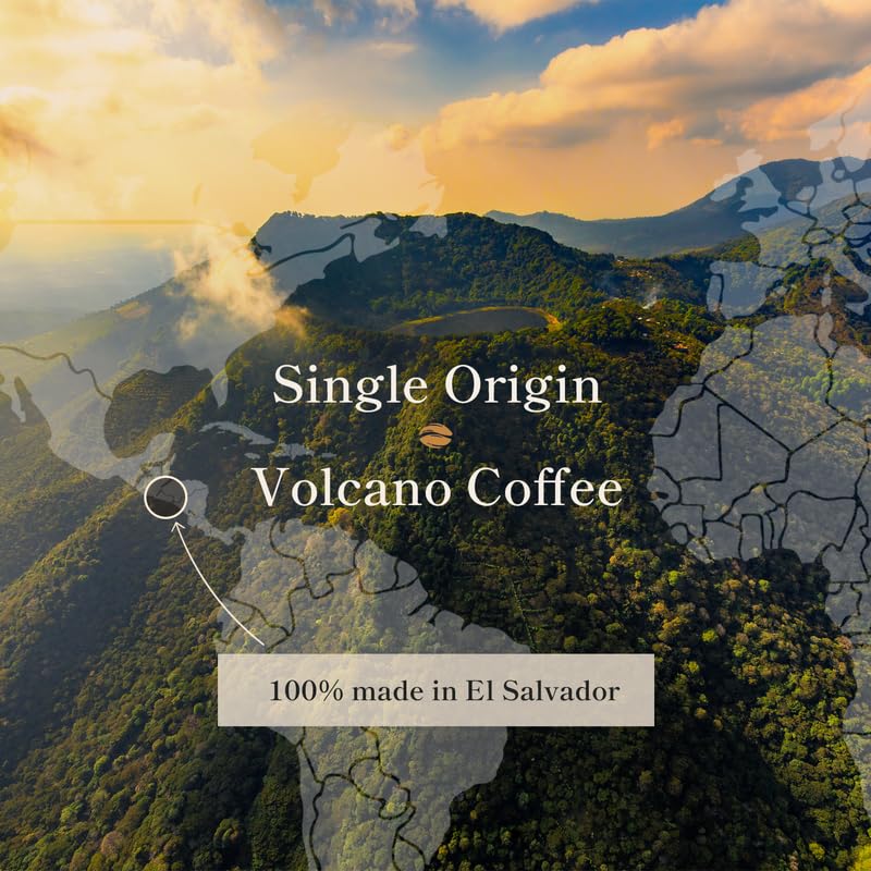 Bean of Fire El Salvador Gesha Natural Ground Coffee - Medium Roast, Single Origin Specialty, Chocolate & Lemon Cup (16 oz)