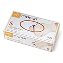 Medline FG1501H FitGuard Stretch Vinyl Exam Gloves, Small, Cream (Box of 150)