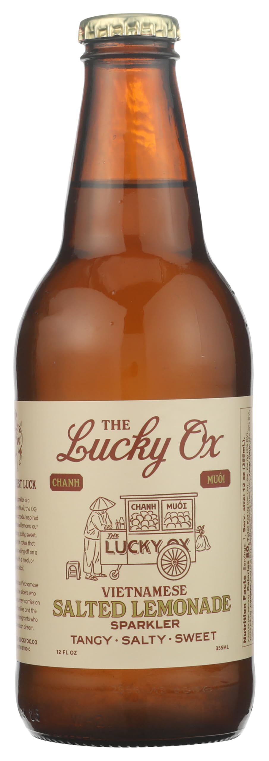 The Lucky Ox, Vietnamese Salted Lemonade Sparkler, 12 Fl Oz