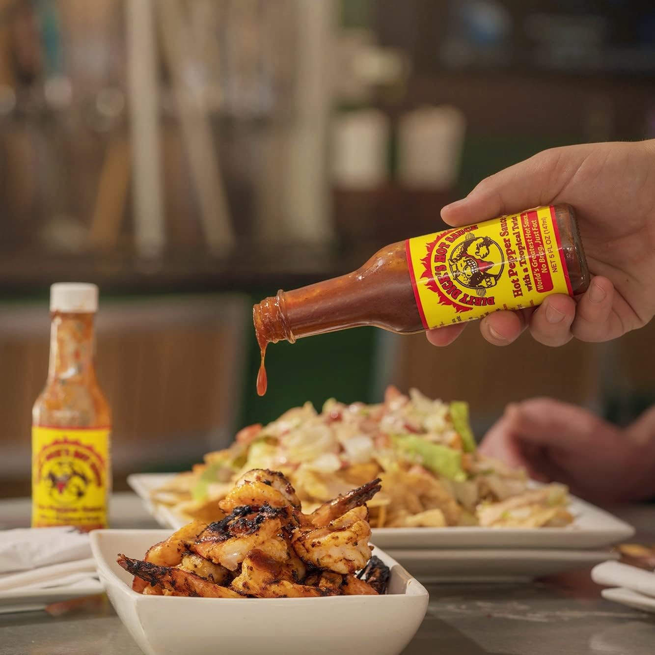 Dirty Dick's Original Hot Sauce, 5 Fl Oz | Award-Winning Habanero Hot Sauce with Tropical Fruits, Peppers & Spices | Sweet Heat, Gluten Free, Gourmet