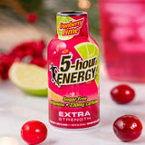 5-hour ENERGY CRANBERRY LIME Flavor, 6 Count, 1.93 Fl Oz Energy Shot, Extra Strength, Sugar Free