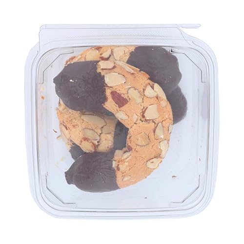 Chris's Cookies, Cookies Dark Dipped Almond Horn, 6 Ounce