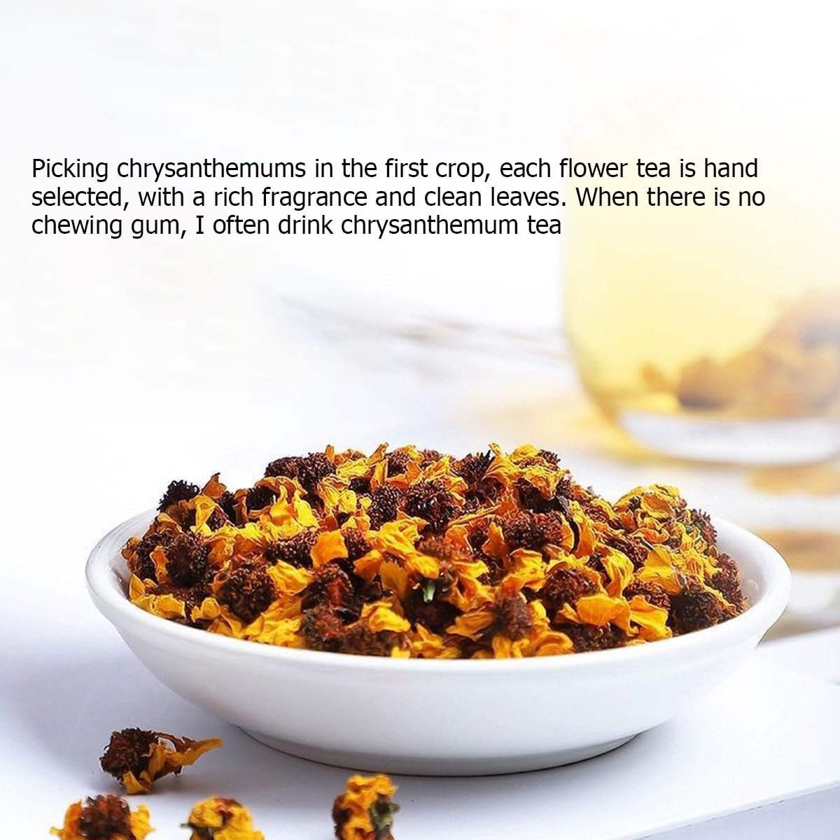 Kunlun Snow Chrysanthemum Tea 3.52oz /100g Alpine snow chrysanthemum flower tea-Rich floral fragrance