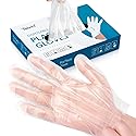 Teivio Disposable Gloves, 1000 Pcs Plastic Gloves for Kitchen Cooking Cleaning Food Handling
