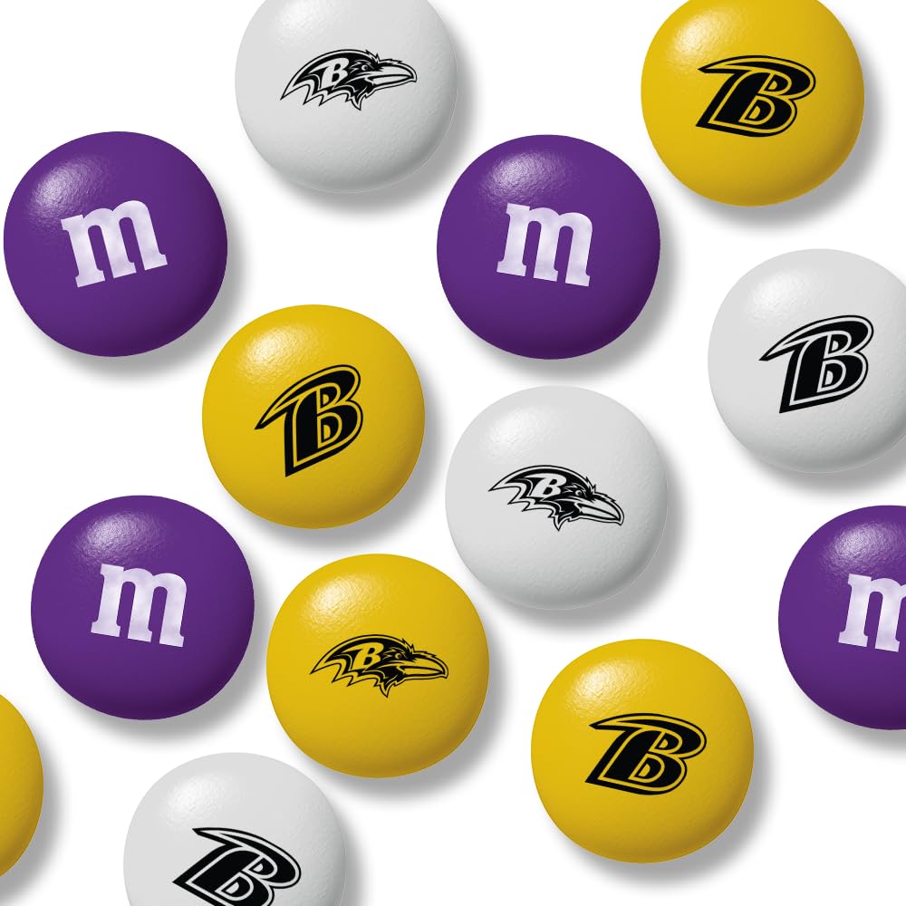 M&M'S NFL Baltimore Ravens Milk Chocolate, 2 lb Bulk Bag