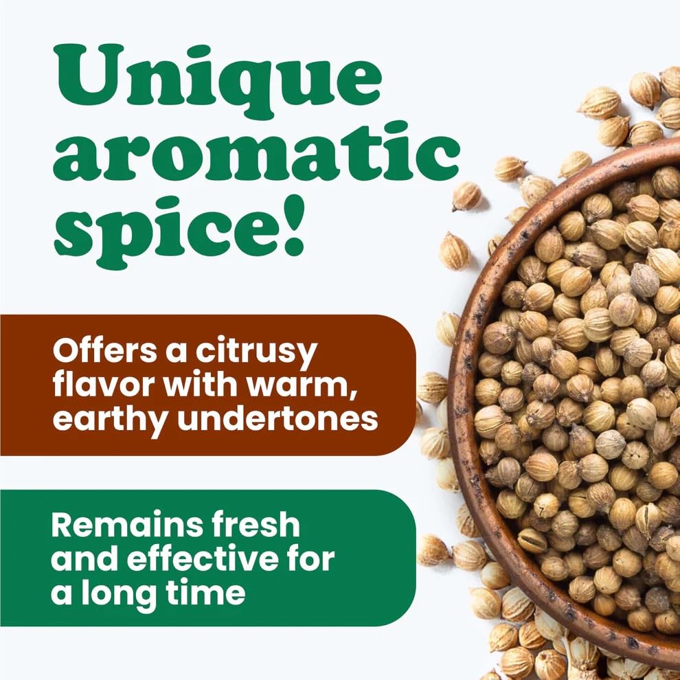 Food to Live Whole Coriander Seeds, 8 Ounces - Dried Cilantro Seeds, Vegan, Kosher, Bulk. Rich in Antioxidants. Perfect for Spice Blends, Homemade