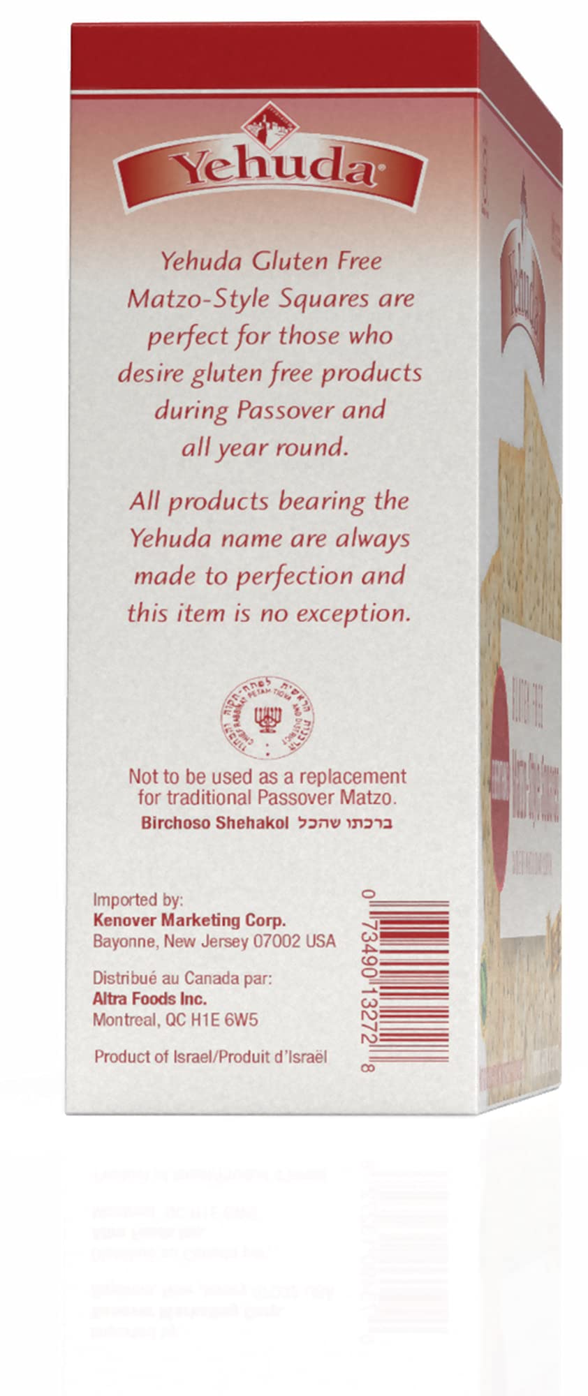 Yehuda Gluten Free Everything Matzo Squares (3 Pack) Thin, Crisp & Airy Matzo Style Gluten Free Crackers with Everything Seasoning | Certified Kosher