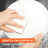 Full Circle Walnut and Cellulose Scrubber Sponges - Pack of 6 - Powerful, Non-Scratch Kitchen Sponges Made with Plant-Based Sustainable Materials