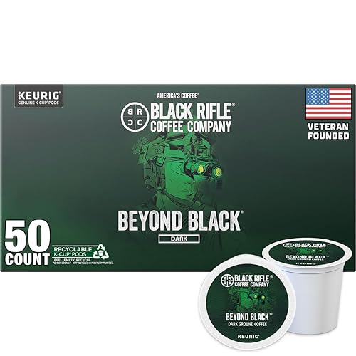 Black Rifle Coffee Company Dark Roast Coffee Pods - 100% Arabica, Bold, Smoky Single-Serve K-Cup Compatible - Veteran-Founded Premium Coffee - Beyond