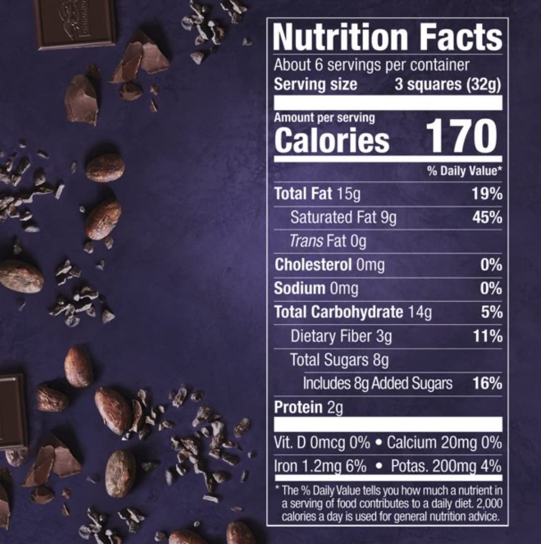 Ghirardelli chocolate 72%(Pack of 2)