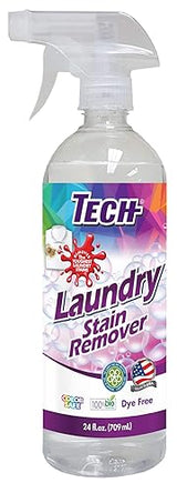 TECH Laundry Stain Remover Spray - Color Safe, Effective Clothes Stain Remover (24 OZ)