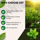 Chamomile Tea Loose Leaf | Organic Chamomile Blossom Tea | Premium Quality for Outstanding Taste and Sweet Floral Aroma | Eco-Conscious Biodegradable