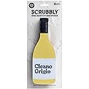 Scrubbly Cleano Grigio Kitchen & Household Cleaning Sponge in Yellow, Gift for The Tidy Wine Lover