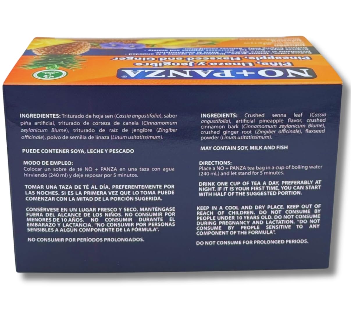 Ginger, Pineapple, Cinnamon & Flaxseed Herbal Tea - 2 Pack (30 Tea Bags Each) by High Supreme - 100% Natural, Vegan, Caffeine-Free Infusion