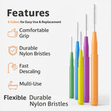 Shower Head Cleaning Brushes, 35 PCS Multi-Size Nozzle Cleaner Tool with Storage Case, Shower Head Cleaner Picks for Unclogging Small Holes, Bathroom