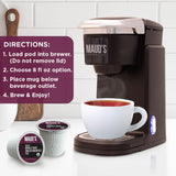 Maud's Organic English Breakfast Black Tea Pods, 48 ct, Single Serve Pods - 100% Gourmet Blended Tea Leaves, Compatible with Keurig K Cups Maker