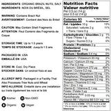 Food to Live Organic Dry Roasted Brazil Nuts with Himalayan Salt, 1 Pound Non-GMO, Oven Roasted, Lightly Salted, No Oil Added, Whole. Vegan, Kosher