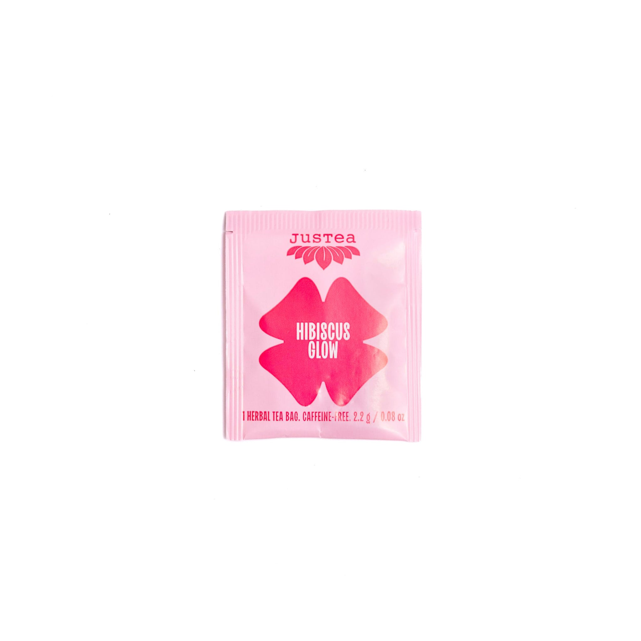 JusTea HIBISCUS GLOW | Herbal Tea Bags, Caffeine-Free, Organic Hibiscus Tea | Fair-Trade | Plastic-Free Tea Bags | Vegan, Sugar-Free, Gluten-Free | 16