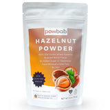 powbab Hazelnut Powder - 100% USA Grown Roasted Hazelnut Meal Flour. Roasted Nutty Flavor, Not Raw. Whole Food: Finely Ground Hazelnut Flour