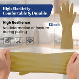 Reusable Kitchen Dishwashing Gloves - 3 Pairs Rubber Household Cleaning Gloves, Flexible and Durable & Non-slip Cleaning Gloves, Great for Kitchen