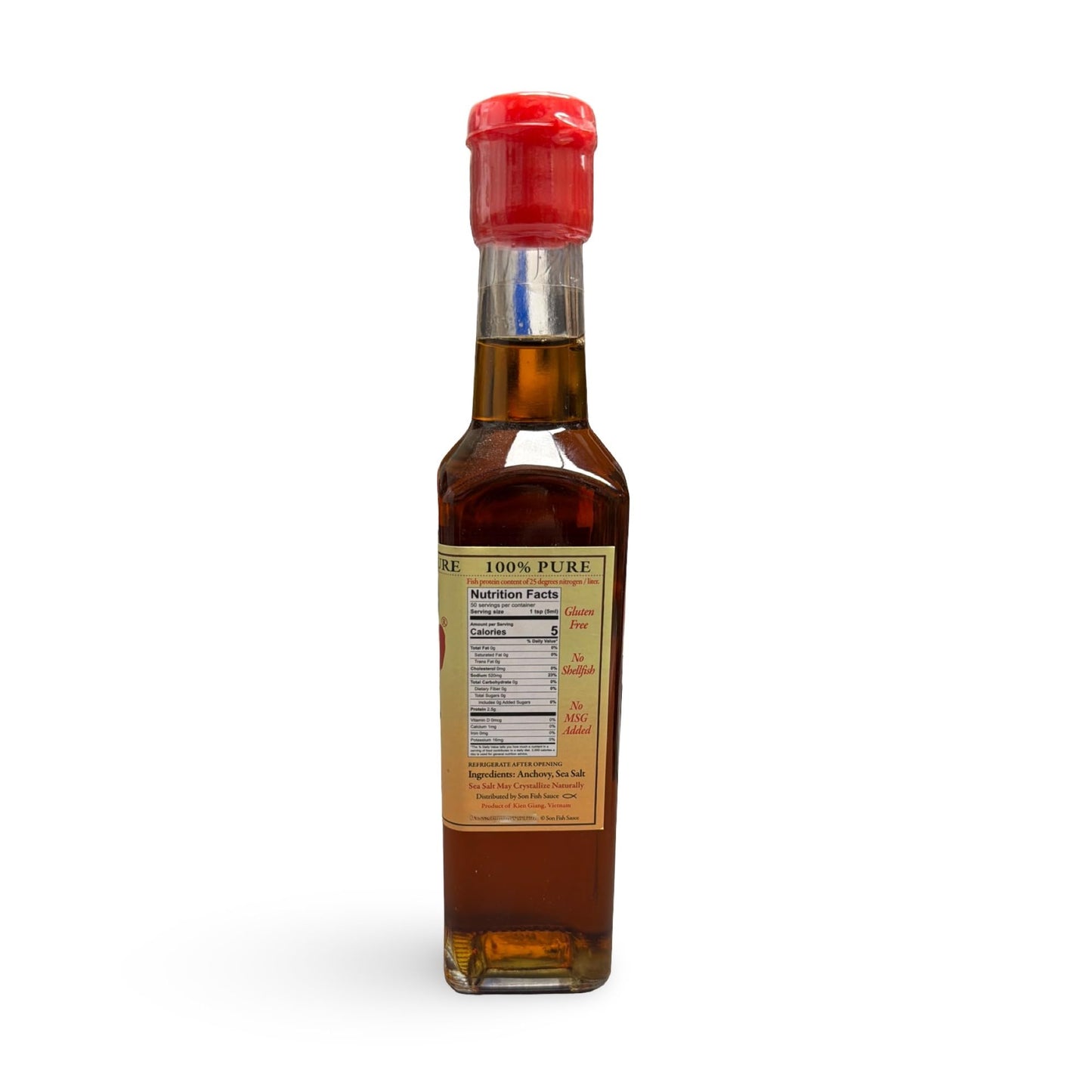 Son Fish Sauce - First-Press Vietnamese Fish Sauce 250 mL | 100% Anchovy + Sea Salt, No Additives | Naturally Fermented for Deep Umami | Clean-Label