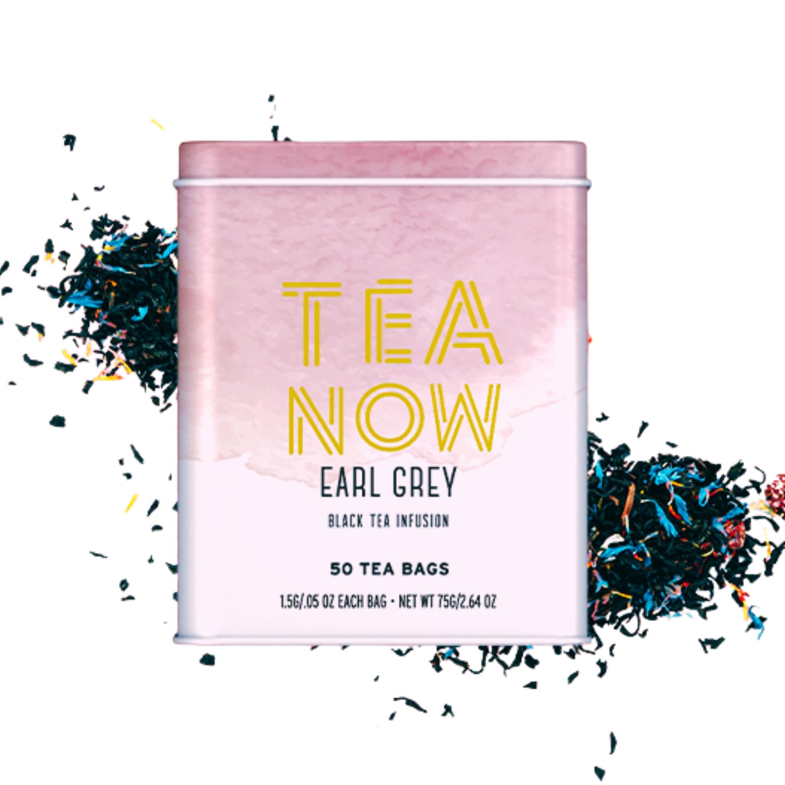 Life Plus Style Gourmet TEA NOW Earl Grey Black Tea Caffeinated Tea Bags Ceylon Tea 50 Tea Bags